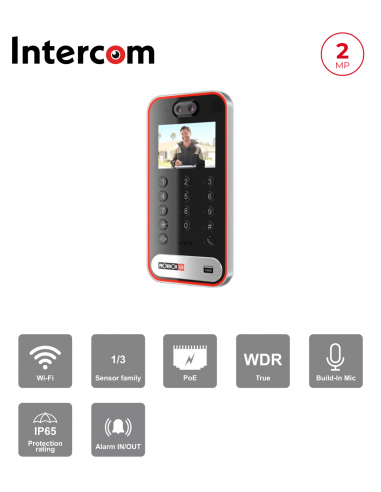 Vidéophone IP 2MP extérieur IR avec...