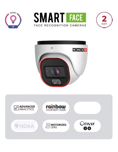 Caméra IP 2MP Varifocale Motorisée avec Reconnaissance Faciale – Dôme Maroc