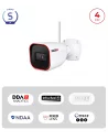 Caméra Bullet WiFi 4MP – Objectif Fixe IR 20m | Sécurité Sans Fil Maroc