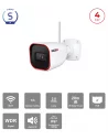 Caméra Bullet WiFi 4MP – Objectif Fixe IR 20m | Sécurité Sans Fil Maroc