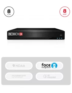 NVR 8CH 8MP avec Alarme & Reconnaissance Faciale