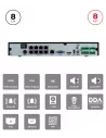 NVR 8CH 8MP PoE avec Alarme & Reconnaissance Faciale