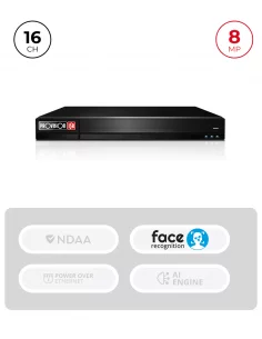 NVR 16CH 8MP avec Reconnaissance Faciale & Alarmes