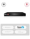 NVR 16CH 8MP avec Reconnaissance Faciale & Alarmes