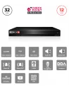 NVR 32CH 12MP – NDAA, Alarmes & Reconnaissance Faciale
