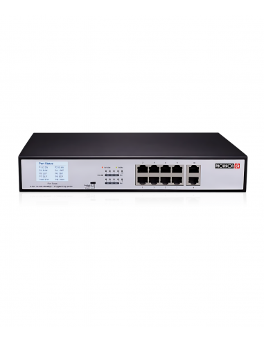 Switch PoE 8+2 ports 1Gbps, 8G...