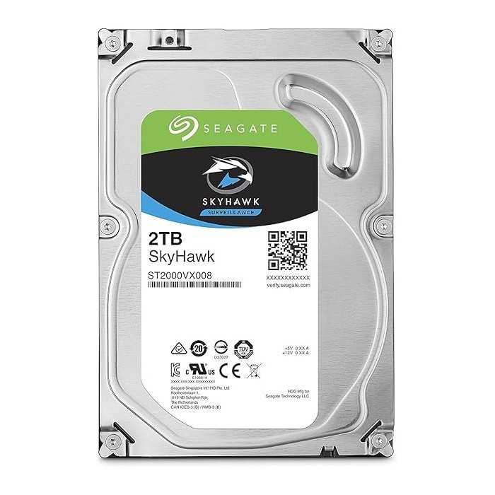 Seagate SkyHawk 2 To – Disque dur vidéosurveillance 3,5"