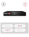 DVR Hybride 4CH + 2 IP 5MP – HDMI, Audio & VGA