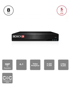 DVR Hybride 8+4CH IP 5MP HDMI VGA Audio – Provision ISR
