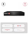 DVR Hybride 8CH+8CH IP 5MP HDMI VGA Audio – Provision ISR