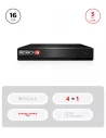 DVR Hybride 16CH+8CH IP 5MP HDMI VGA Audio – Provision ISR