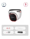 Caméra dôme 5MP analogique IR 20m – Objectif fixe