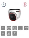Caméra dôme 5MP analogique IR 20m – Objectif fixe