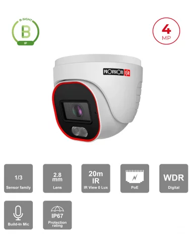 Caméra Dôme IP 4MP Maroc – Objectif Fixe IR 20m | Sécurité Fiable