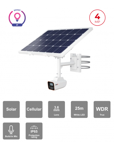 Caméra solaire 4MP DDA Analytics...