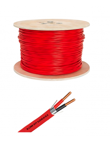 Cable incendie SYT 1x2x0.6+0.5 rouge...