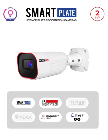 Caméra LPR 2MP Bullet – IP PoE, Smart Series, Lentille Motorisée, IR 40M | Maroc