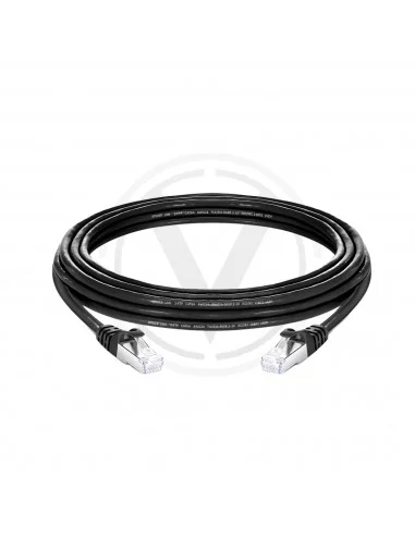 %Cordon de brassage NOIR S-FTP CAT6A AWG24 %