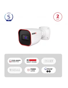 Caméra IP Bullet 2MP PoE –...