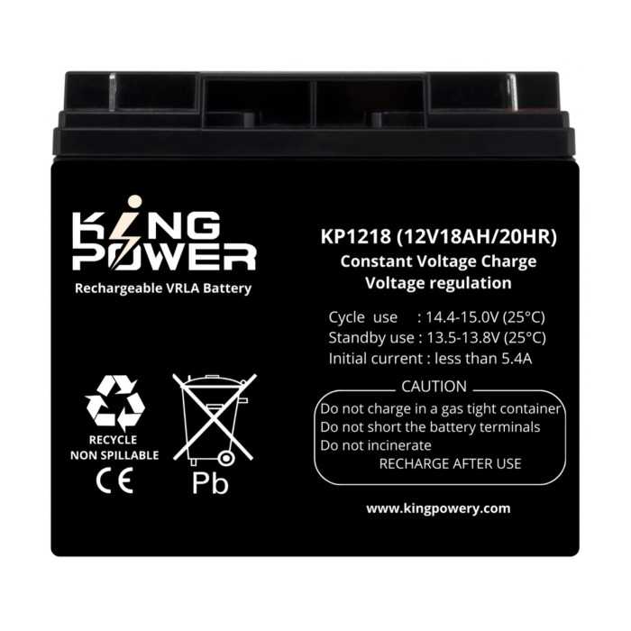 Batterie 12V 18Ah Rechargeable – Onduleur & Sécurité | Maroc