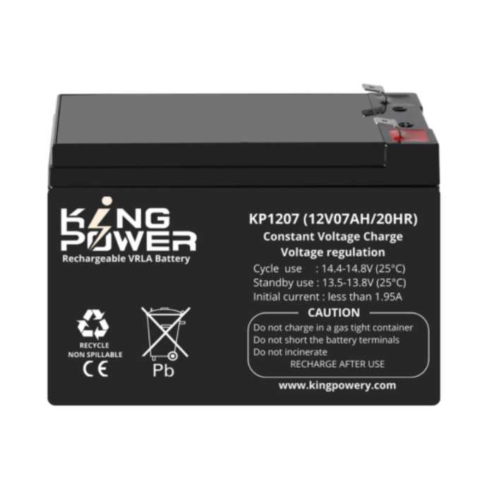 Batterie 12V 07Ah Rechargeable – Sécurité & Onduleur | Maroc