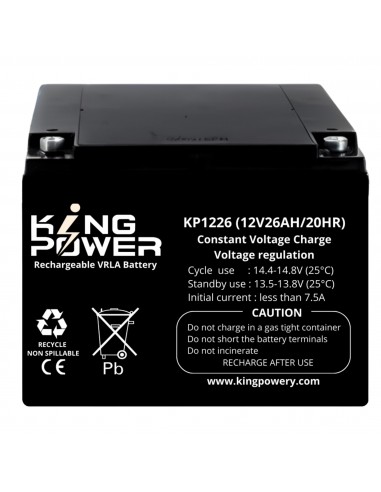 Batterie 12V 26Ah VRLA - Etanche -...