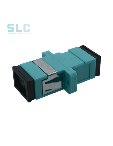 Adaptateur Fibre Optique SC Simplex OM3 Multimode Aqua | CVS Distribution