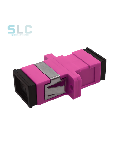 Adaptateur Fibre Optique SC Simplex OM4 Multimode Violet | CVS Distribution