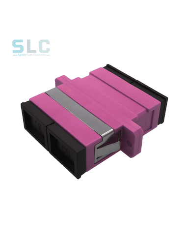 Adaptateur Fibre Optique SC Duplex OM4 Multimode Violet | CVS Distribution