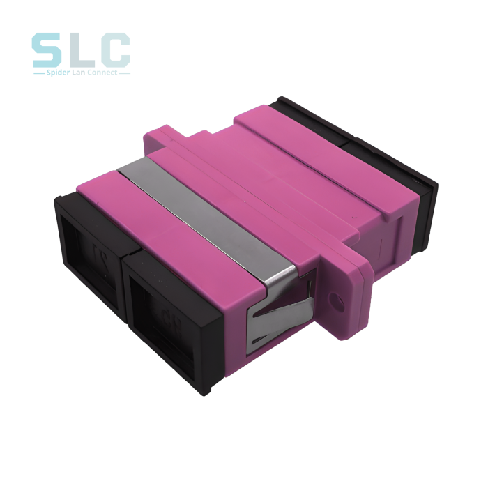 Adaptateur Fibre Optique SC Duplex OM4 Multimode Violet | CVS Distribution