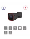 Caméra Bullet IP 4MP PoE – IR 20m H.265 | S-Sight Series Maroc