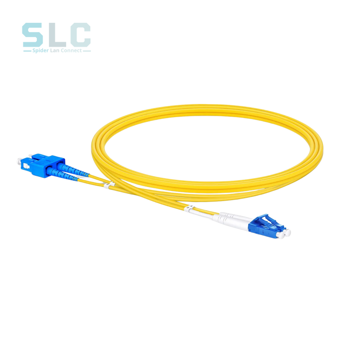 Jarretière Fibre Optique LC UPC → SC UPC Duplex OS2 | CVS Distribution Maroc