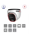 Caméra Dôme IP 4MP PoE Rainbow – LED Blanche Couleur Nuit | S-Sight Maroc