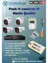 Pack 4 Caméras de Surveillance IP 4MP - 3960 Dhs TTC