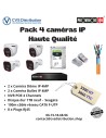 Pack 4 Caméras de Surveillance IP 4MP - 3960 Dhs TTC