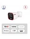 Caméra Bullet IP 4MP PoE Rainbow – LED Blanche, Vision Couleur Nuit | S-Sight Maroc