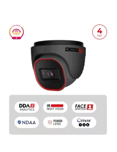 Caméra IP 4MP PoE Dome -...