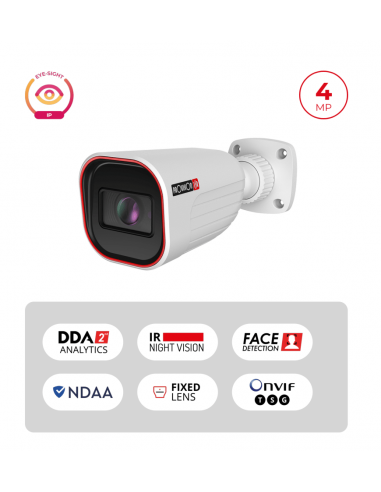 Caméra Bullet IP 4MP Eye-Sight – PoE,...