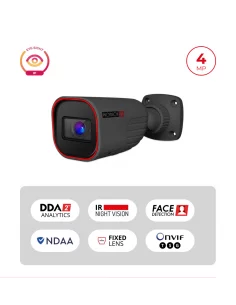 Caméra Bullet IP 4MP Eye-Sight – IR 40M, H.265, 3.6mm, PoE | Maroc