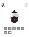 Mini Caméra IP PTZ 4MP – Zoom x25, DDA Analytics, PoE+, Support Inclus