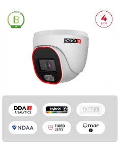 Caméra Dôme IP 4MP Maroc – Objectif Fixe IR 20m | Sécurité Fiable